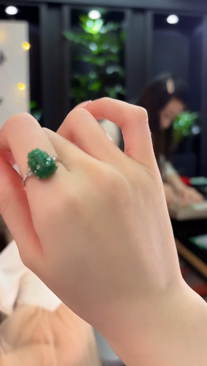 未镶嵌戒指翡翠 缅甸A货/支持复检/一件