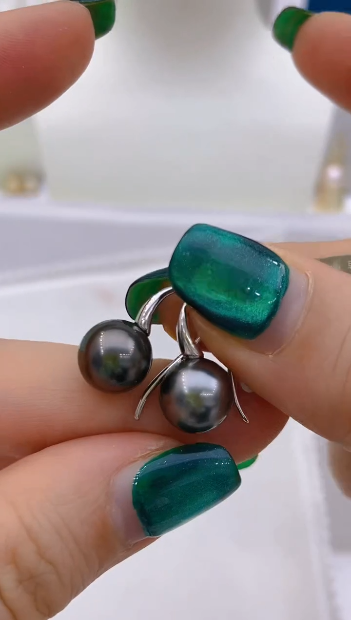 【闪购商品】海水珍珠耳饰银S925镶嵌53 10-11mm