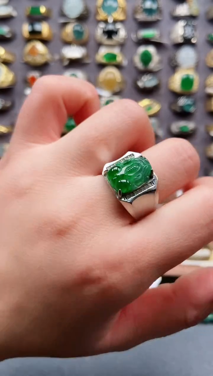 未镶嵌戒指翡翠天然A货翡翠