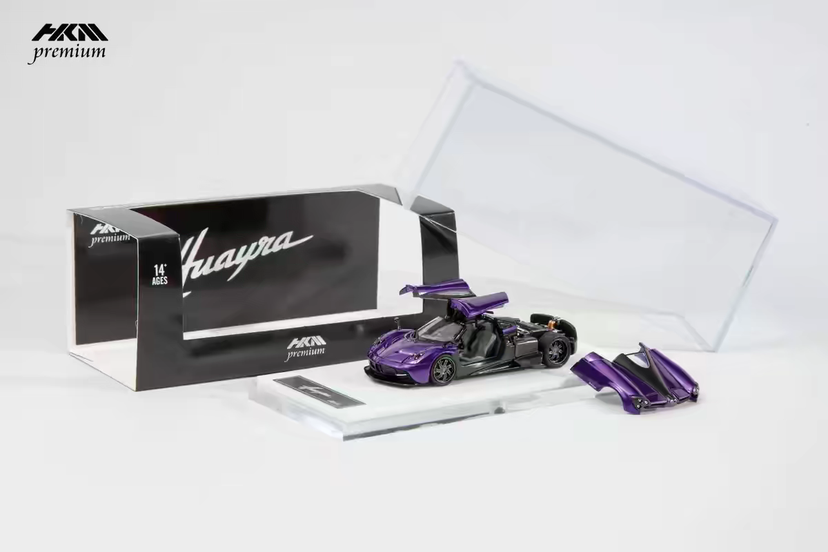 HKM 1:64 帕加尼 Pagani 花雅 Huayra 开门开盖 合金汽车模型