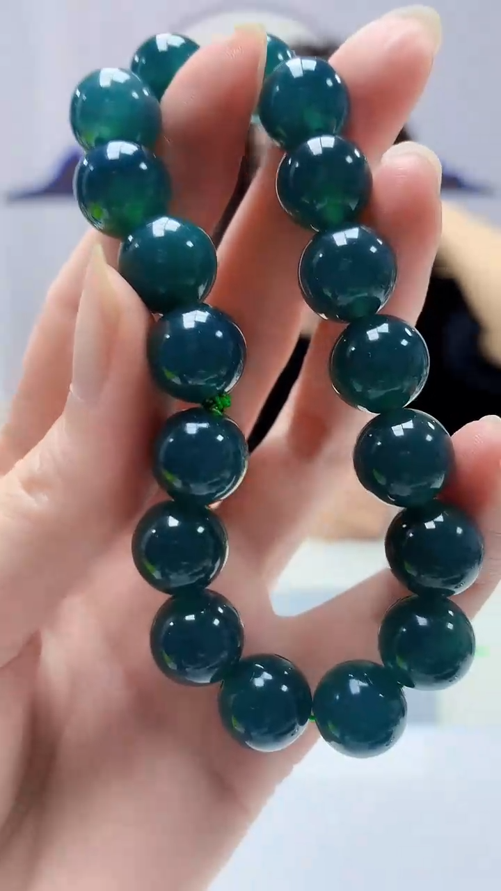 【闪购商品】定制翡翠未镶嵌4829zm-毛货手串86