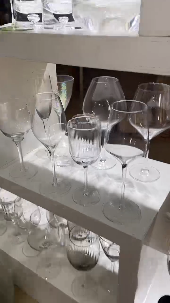 【闪购商品】水晶玻璃4只不同款轻奢透明酒杯