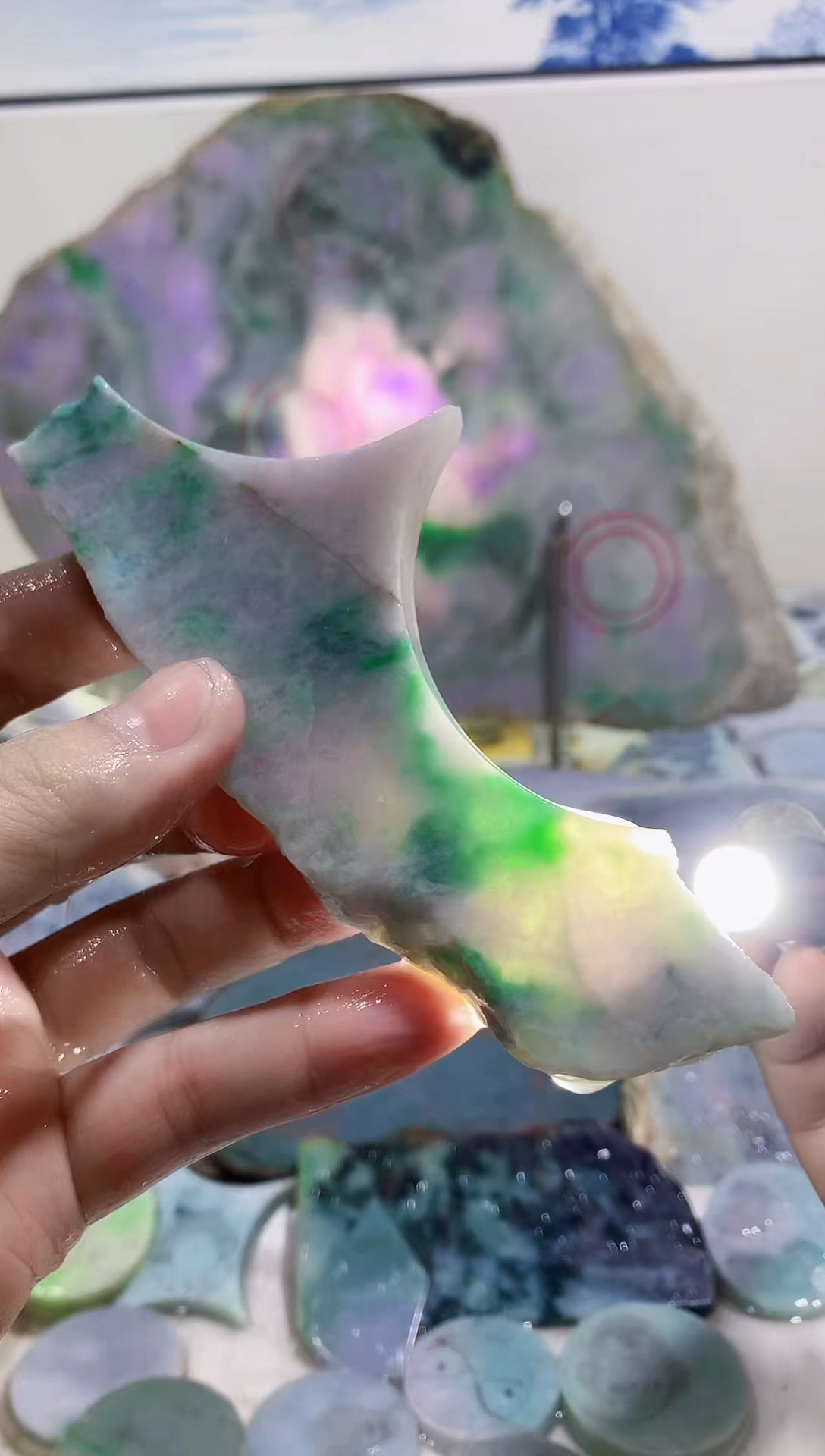 裸石翡翠0蒙0翡翠珠宝504