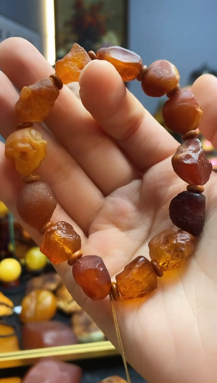 手链琥珀未镶嵌手串