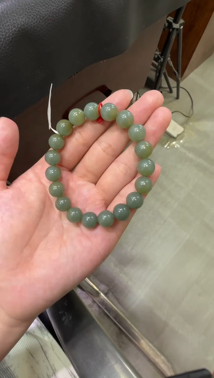未镶嵌手串和田玉且末蓝卡10手串（产地直发）