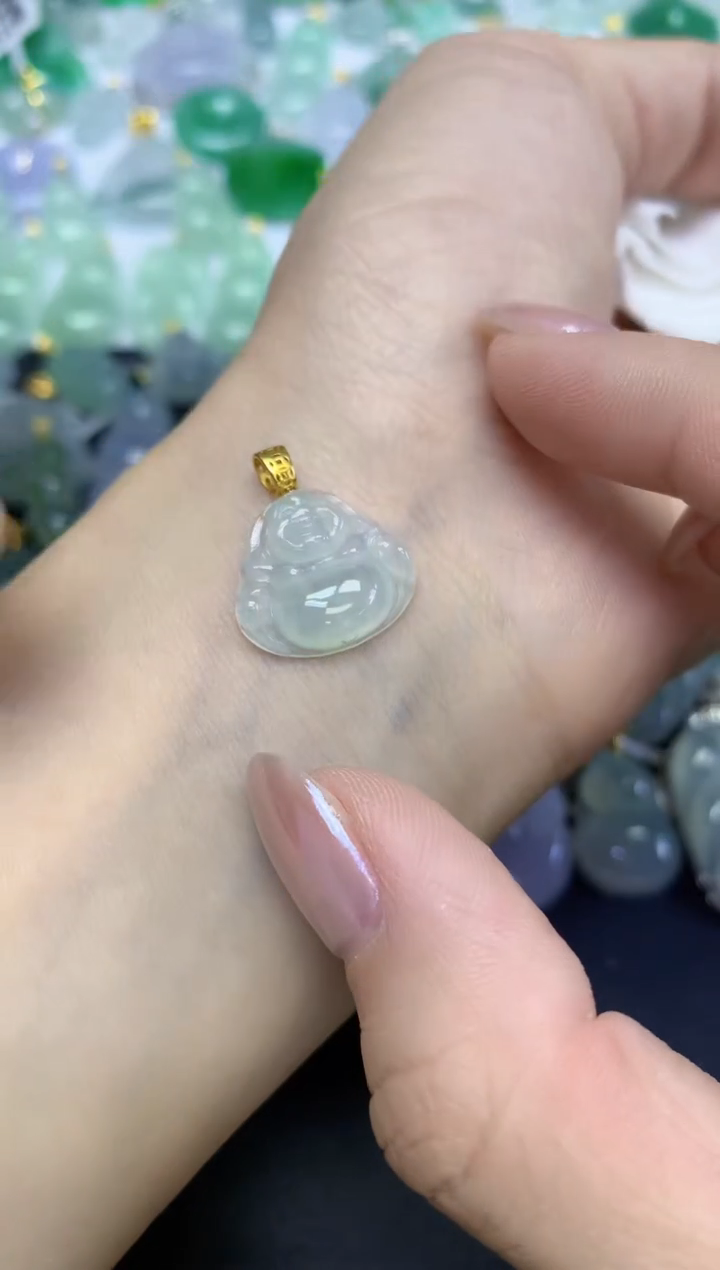 颈饰未镶嵌翡翠天然缅甸翡翠A货百元以上9元证书费自理