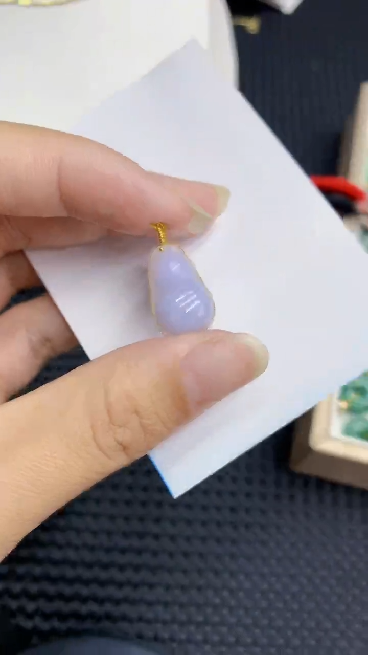 【闪购商品】翡翠颈饰18K金镶嵌            8