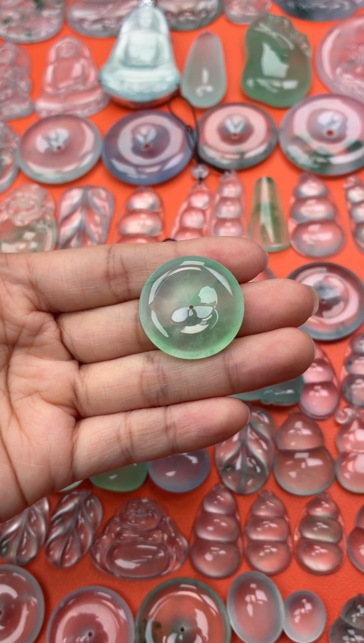 吊坠(不含链)未镶嵌翡翠20 平安扣 27.6 6.3