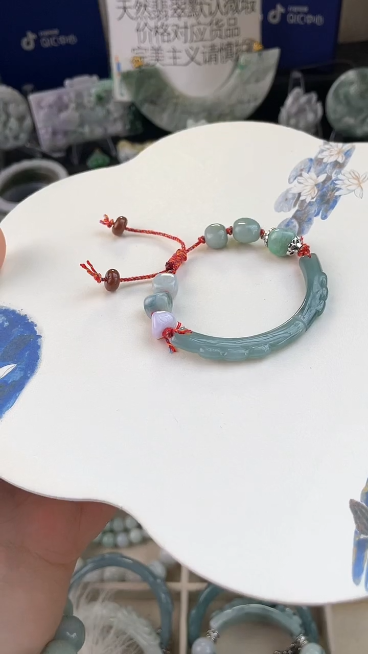 未镶嵌手链翡翠手工定制默认微瑕主播介绍为准