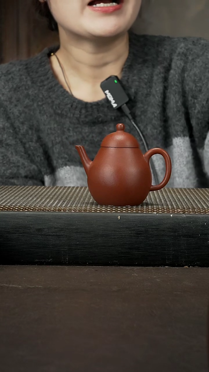 【闪购商品】紫砂茶壶朱泥 梨形110cc 039