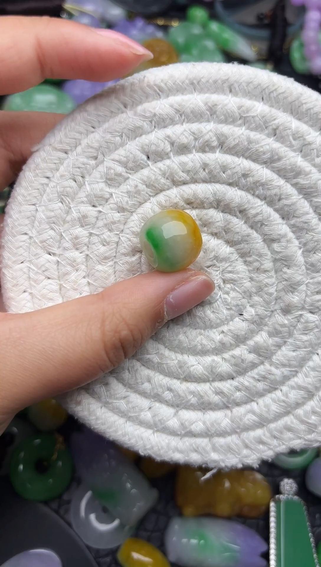 颈饰未镶嵌翡翠缅甸翡翠吊坠