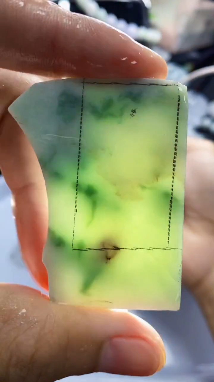 裸石翡翠天然缅甸A货【海】A003