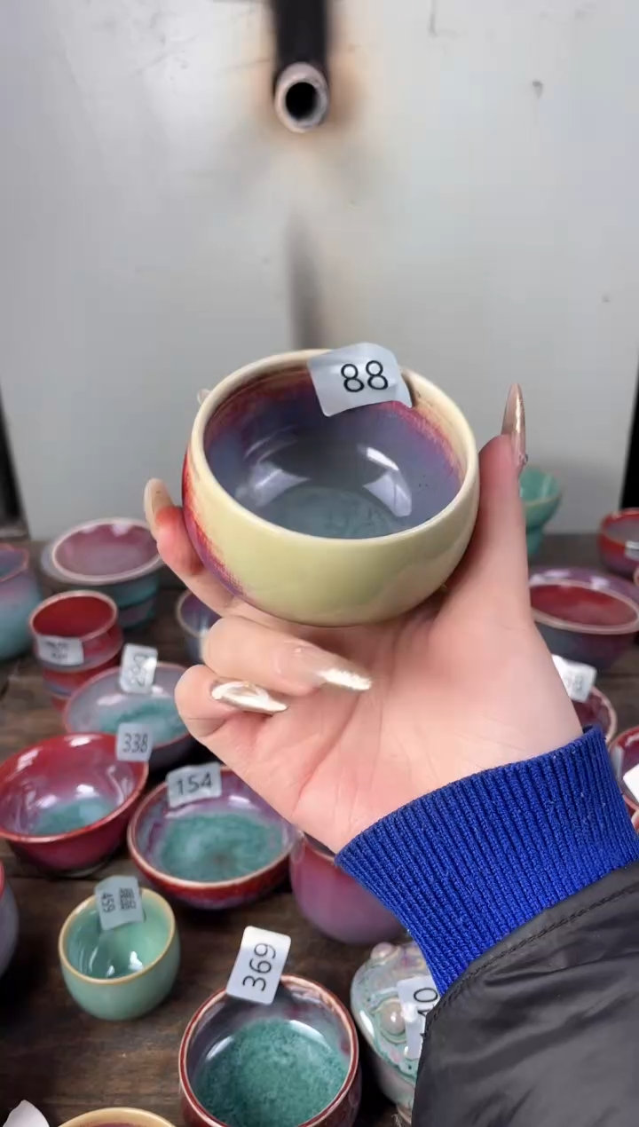 【闪购商品】摆件钧瓷手工茶器窑变