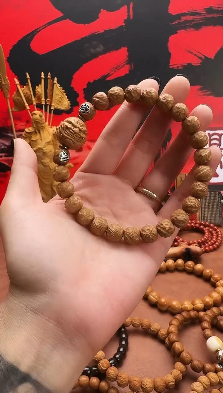 手串猴头核桃观山手雕双标款送单颗