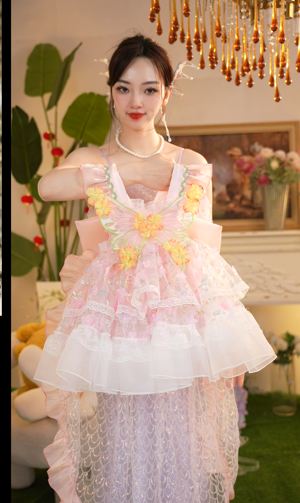 【PUFF SKIRT】 女童透气连衣裙夏季女宝时尚礼服洛丽塔GZQ25127