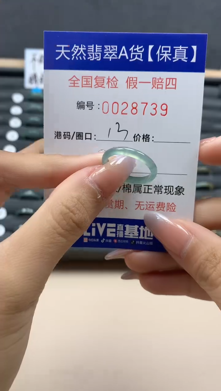 【闪购商品】翡翠戒指未镶嵌天然28739