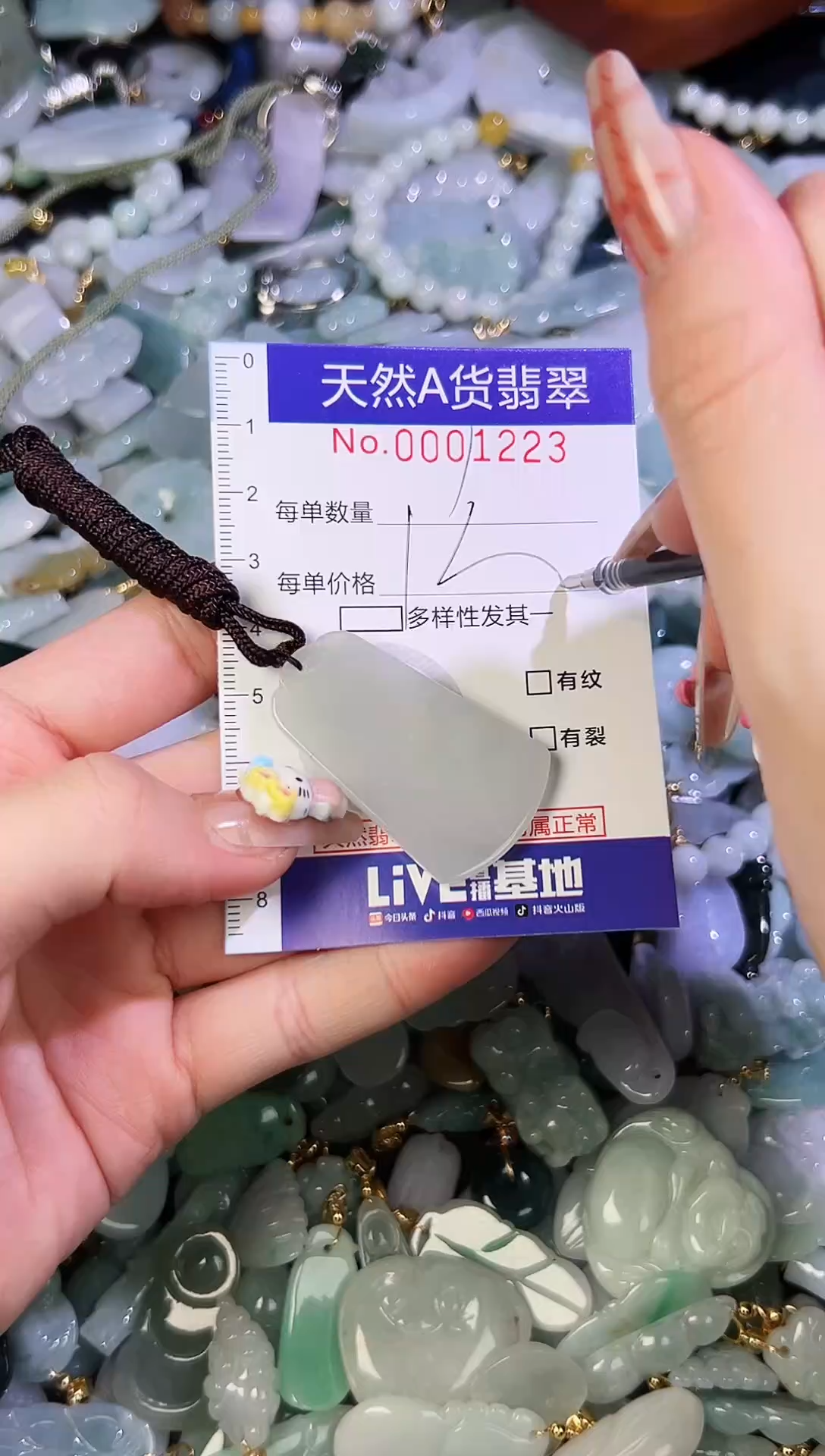 【闪购商品】翡翠颈饰未镶嵌天然翡翠A货