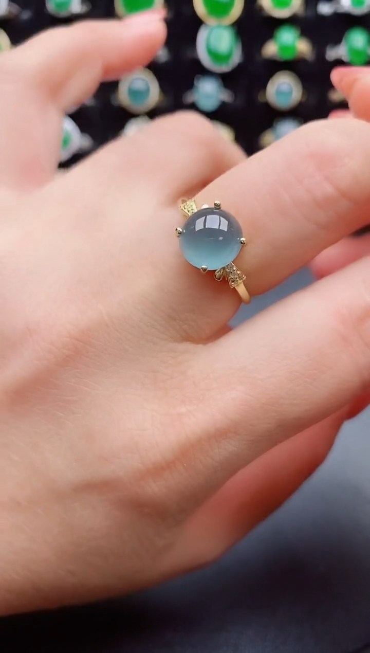 【闪购商品】翡翠戒指银S925镶嵌21212