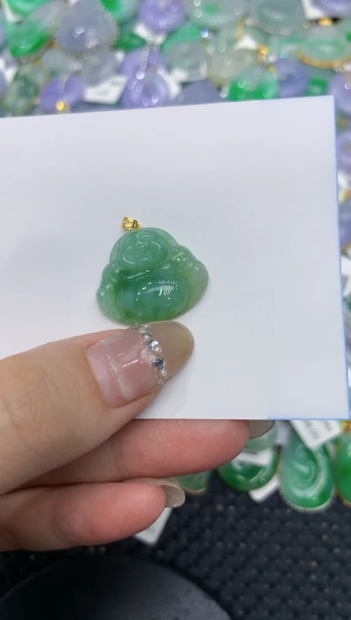 【闪购商品】翡翠颈饰18K金镶嵌222222222