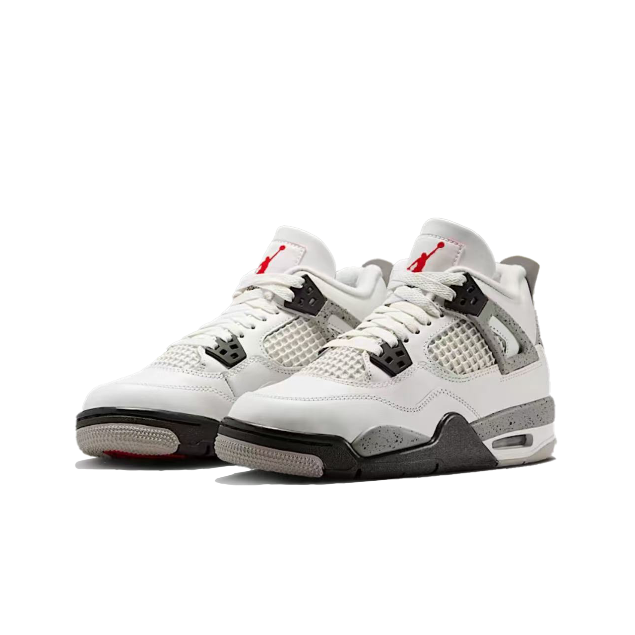 Nike/耐克官方正品 air Jordan 4（GS）白水泥配色休闲鞋IB4171-100