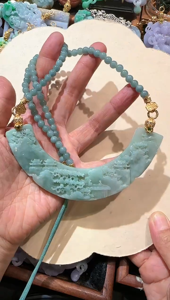 【闪购商品】翡翠颈饰未镶嵌国风
