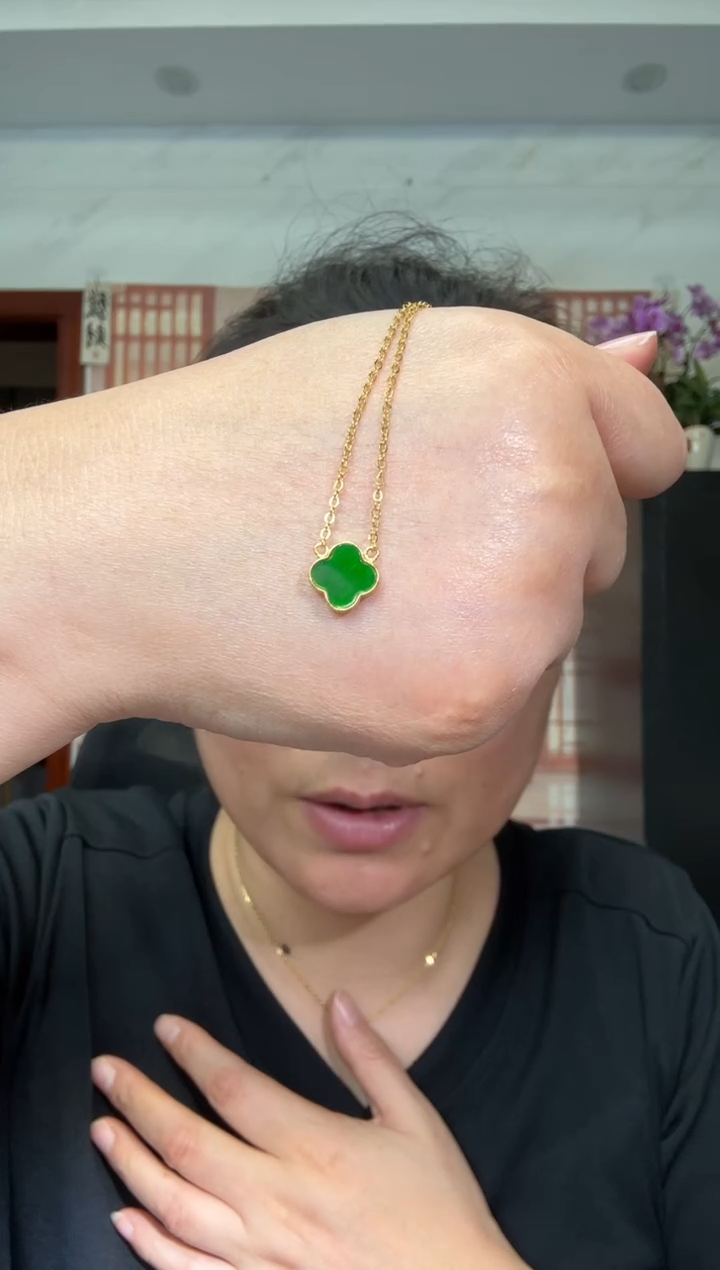 颈饰银S925镶嵌翡翠【多样性发其一】00003130