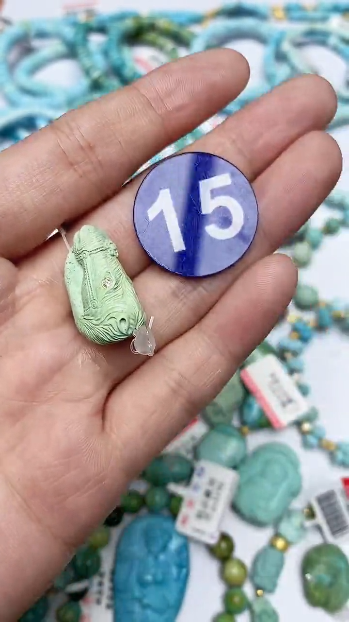 【闪购商品】绿松石雕刻件未镶嵌15