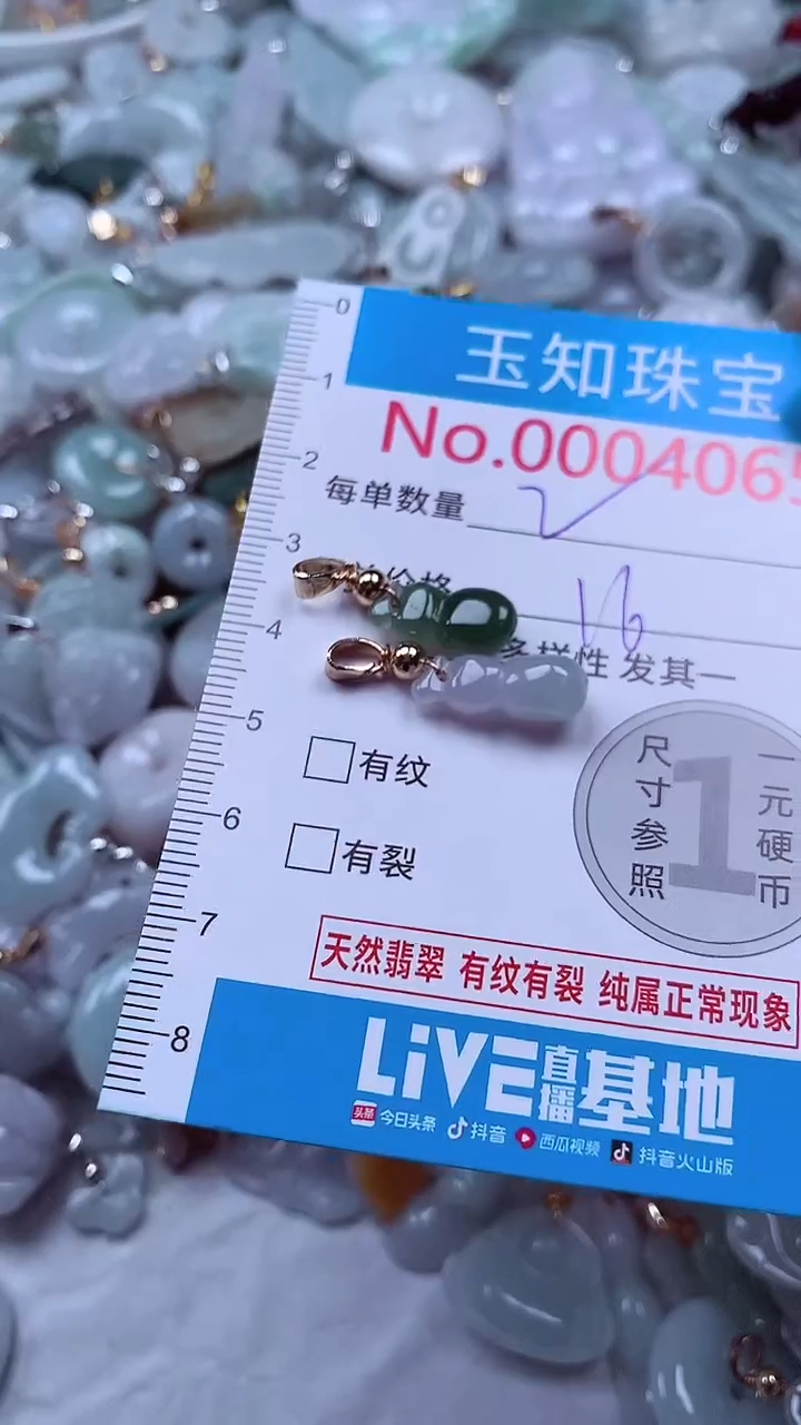 吊坠(不含链)未镶嵌翡翠4069