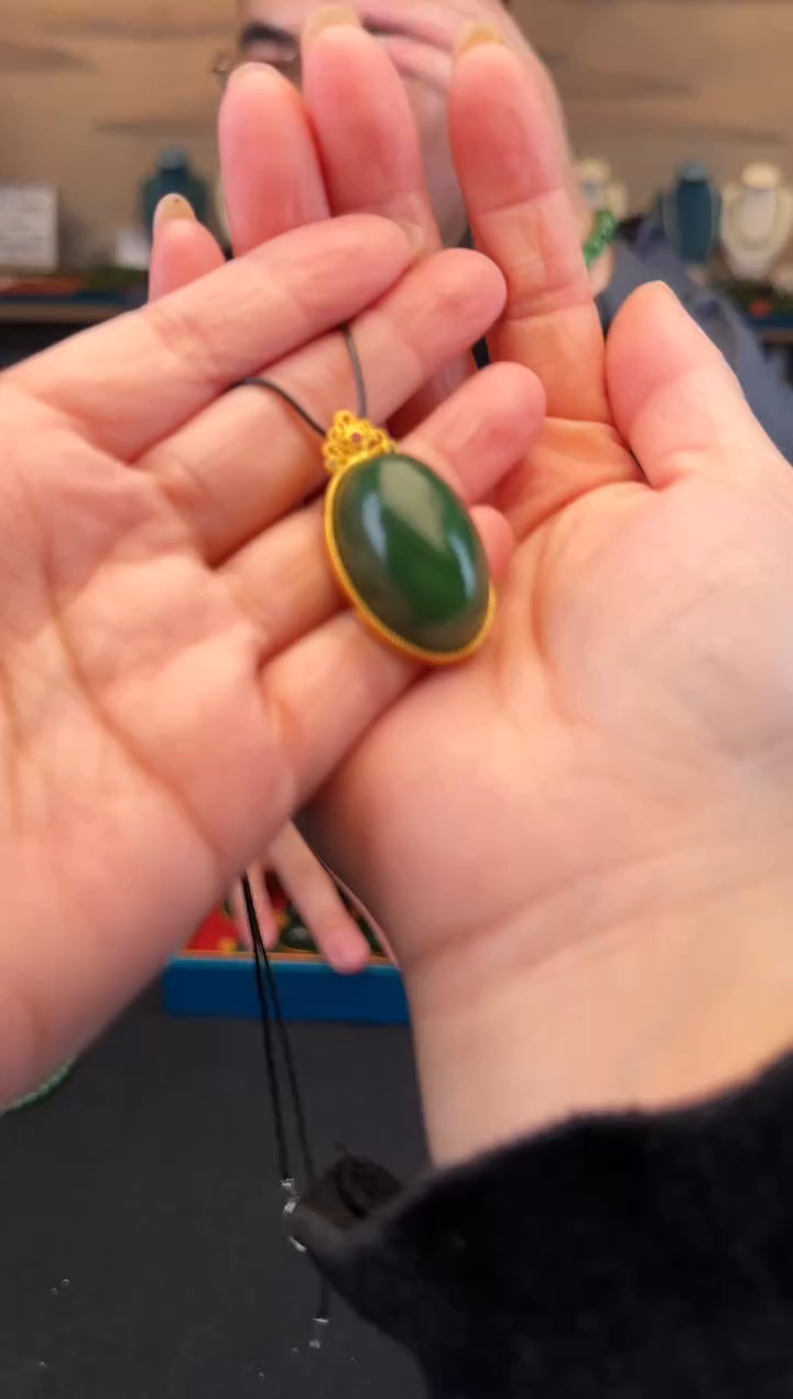 颈饰未镶嵌和田玉鸽子蛋3.0（多样性发一件）