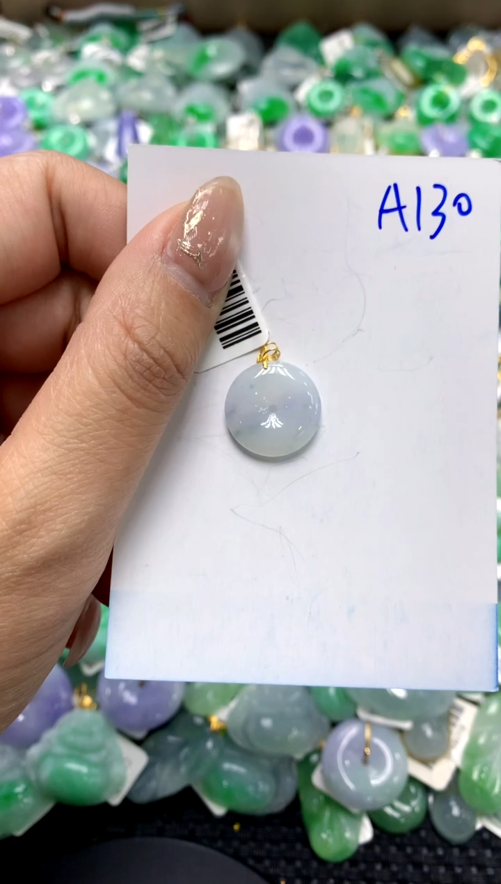 【闪购商品】翡翠颈饰18K金镶嵌1111111111111111