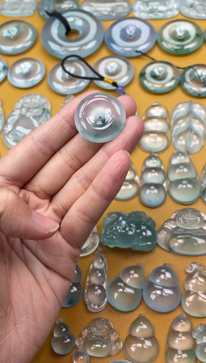 吊坠(不含链)未镶嵌翡翠50 平安扣 24.7 6.2