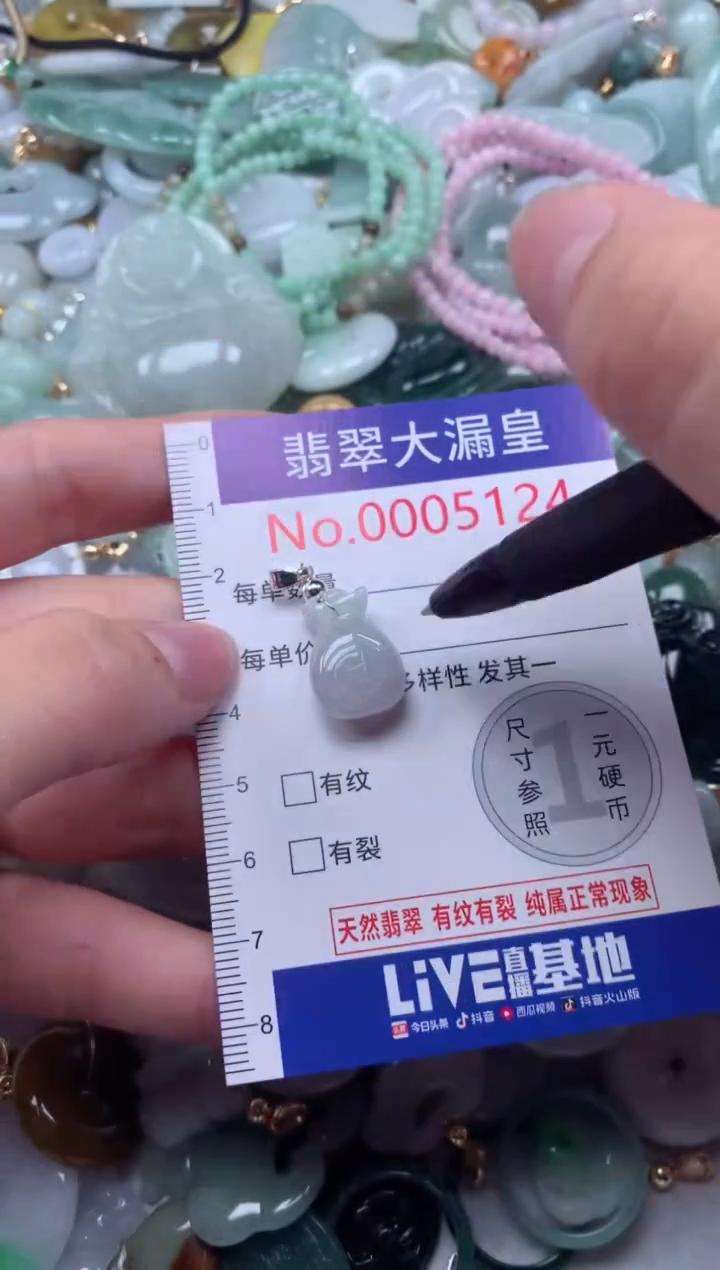 翡翠未镶嵌吊坠(不含链)5124