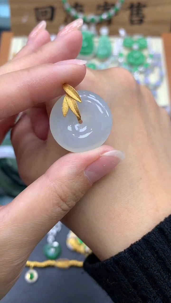 【闪购商品】翡翠颈饰18K金镶嵌81-中国好珍宝
