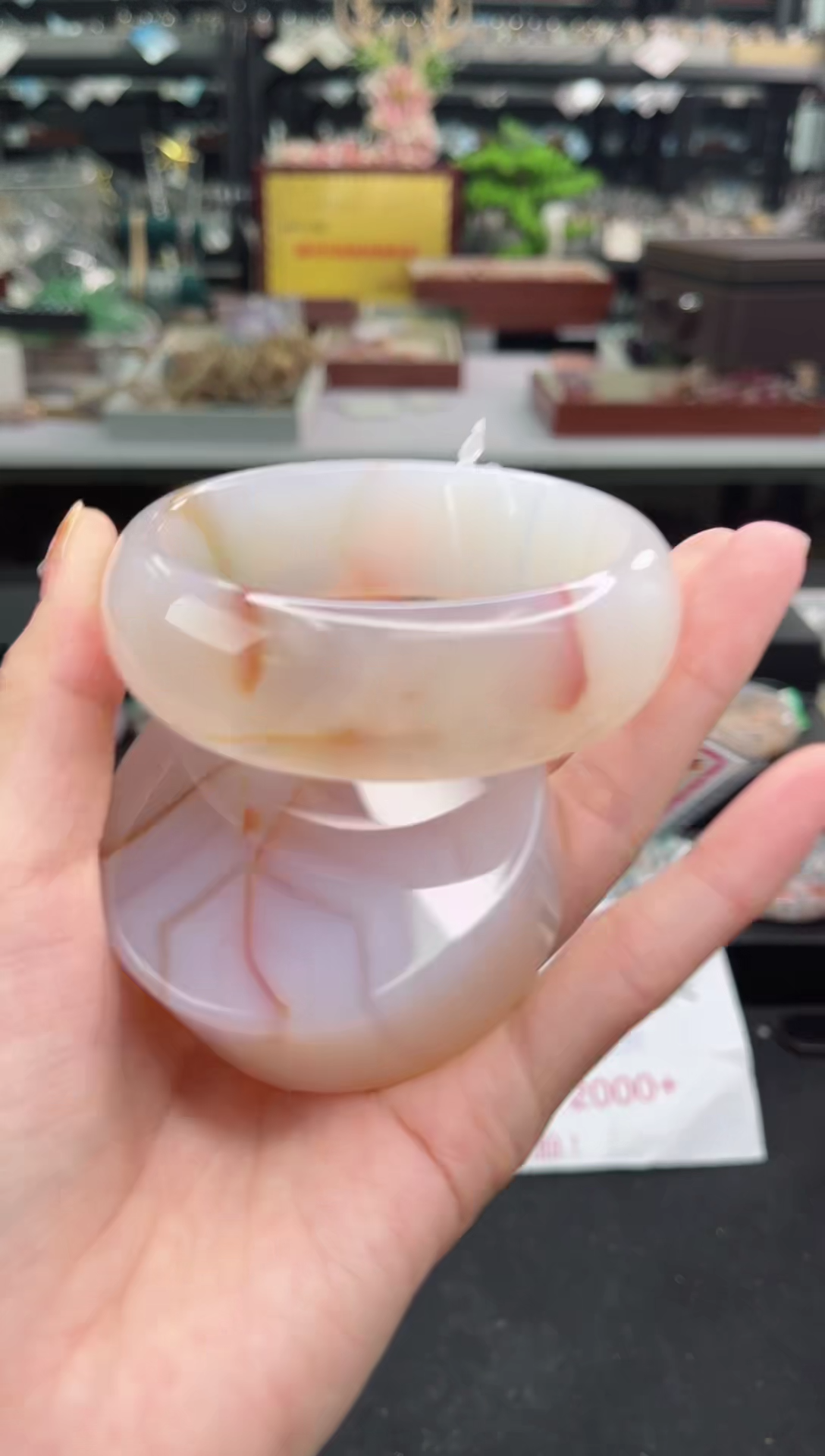 【闪购商品】石英质玉手镯未镶嵌63圈口（赠品镯心）3510222