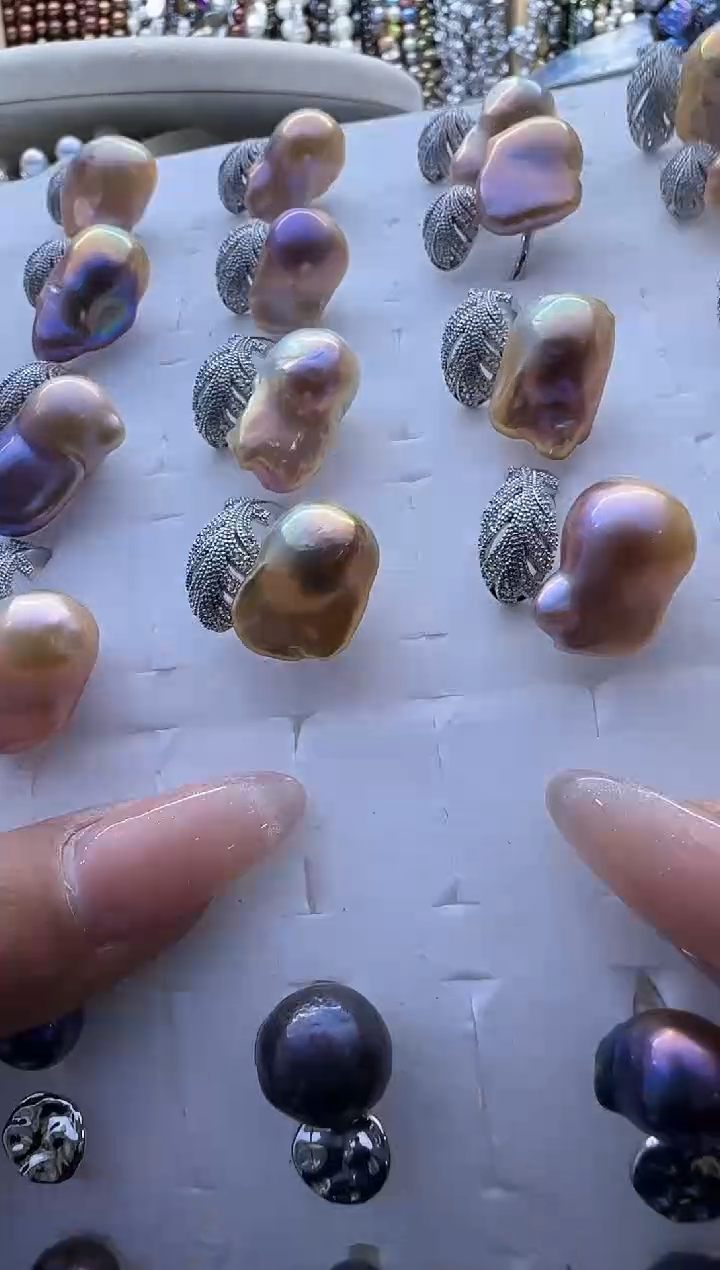 【闪购商品】淡水珍珠戒指未镶嵌101多样性发货 发其一 