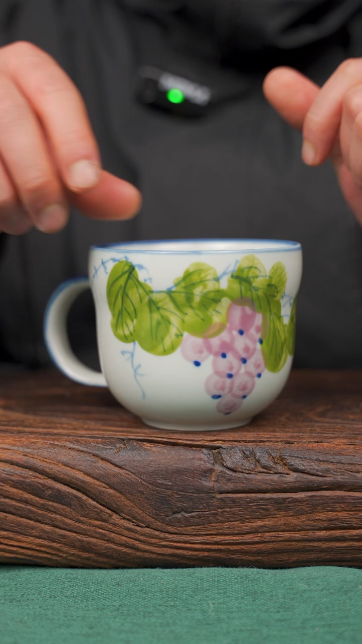 【闪购商品】瓷片73寻一缕瓷香杯釉下手工手绘瓷器