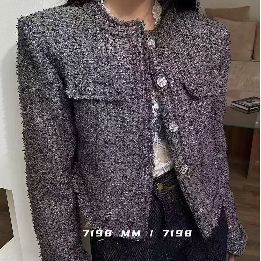 【24609】M#时尚百搭小香风外套