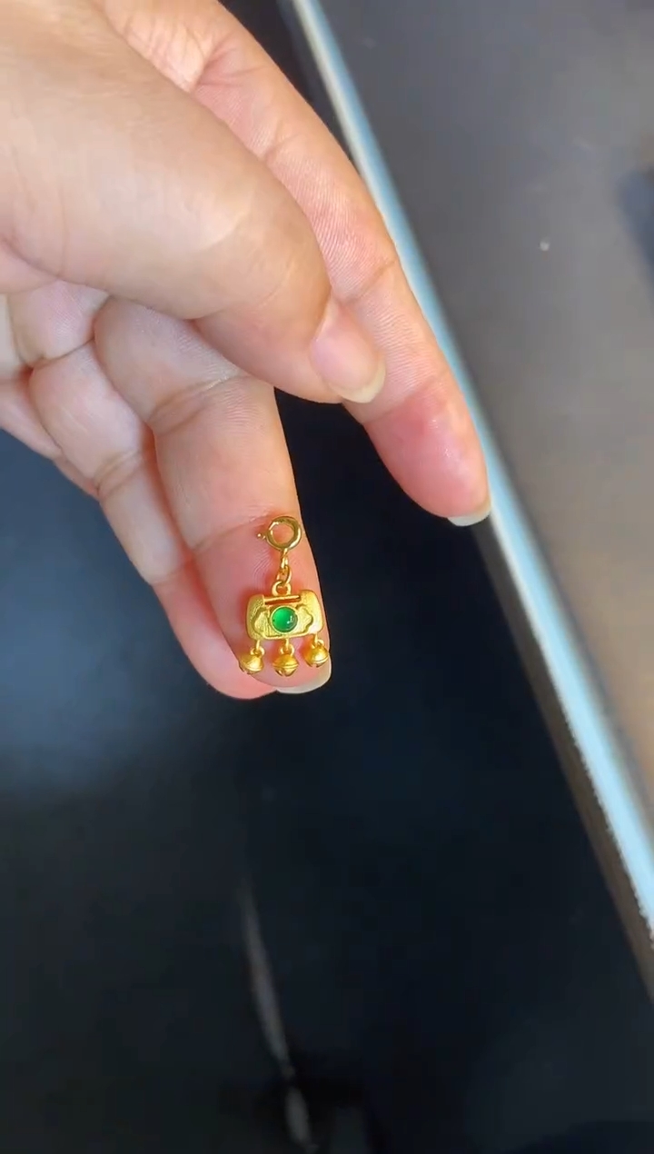 吊坠(不含链)银S925镶嵌翡翠1