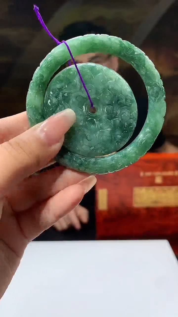 【闪购商品】定制翡翠未镶嵌1085xx-毛货挂件