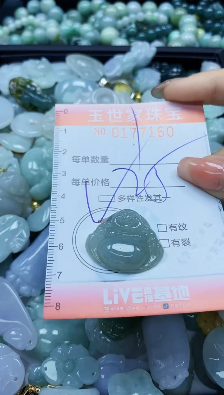 【闪购商品】翡翠颈饰未镶嵌闪购0177160多样性发其一