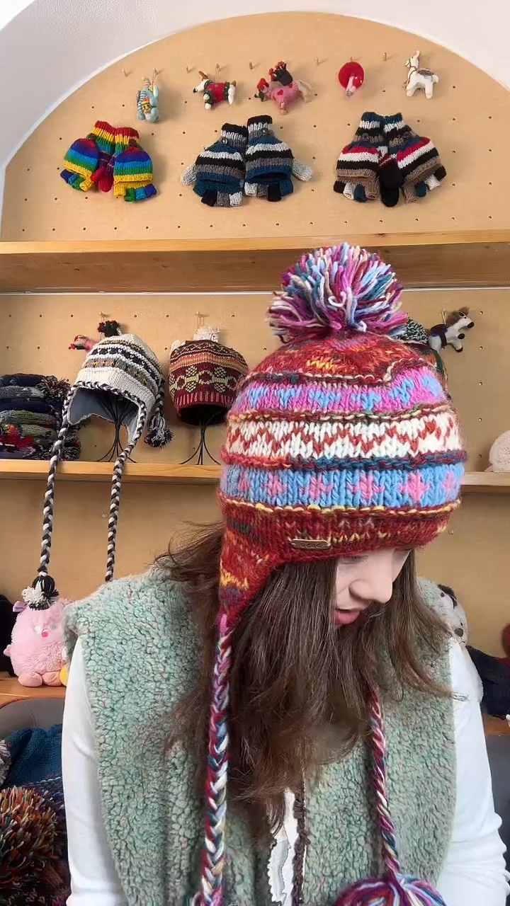 羊毛百分百纯手工帽子护耳帽闪购3