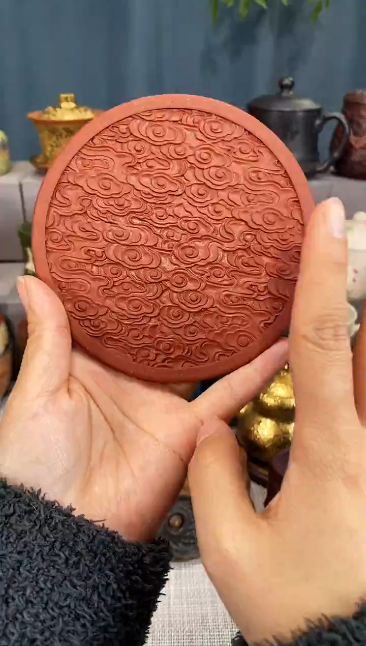 宜兴原矿紫砂闪购杯垫