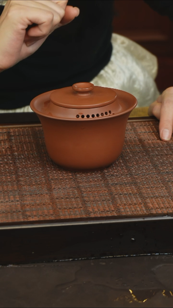 坭兴陶 纯手工 盖碗220cc