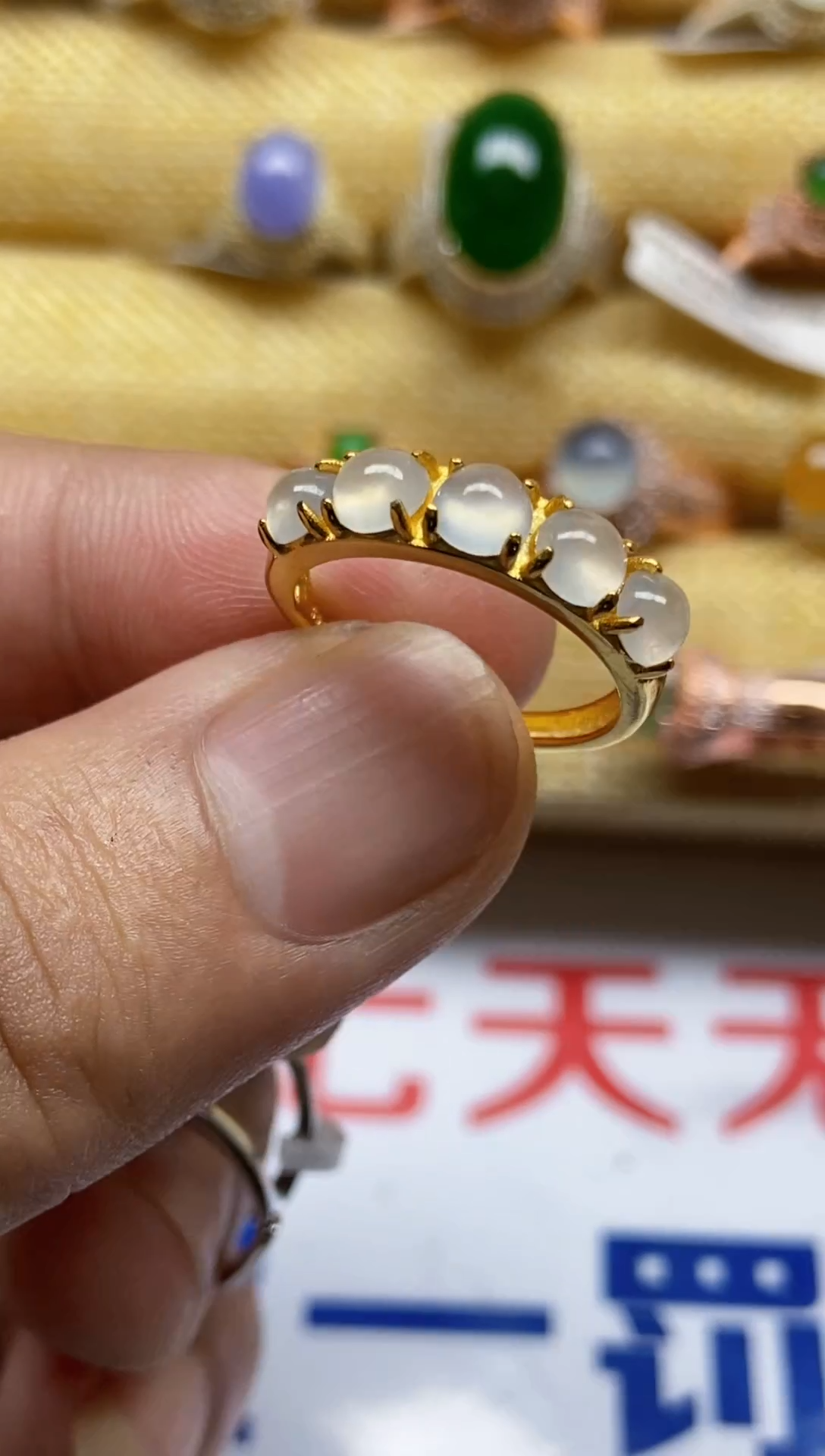 【闪购商品】翡翠戒指银S925镶嵌0000