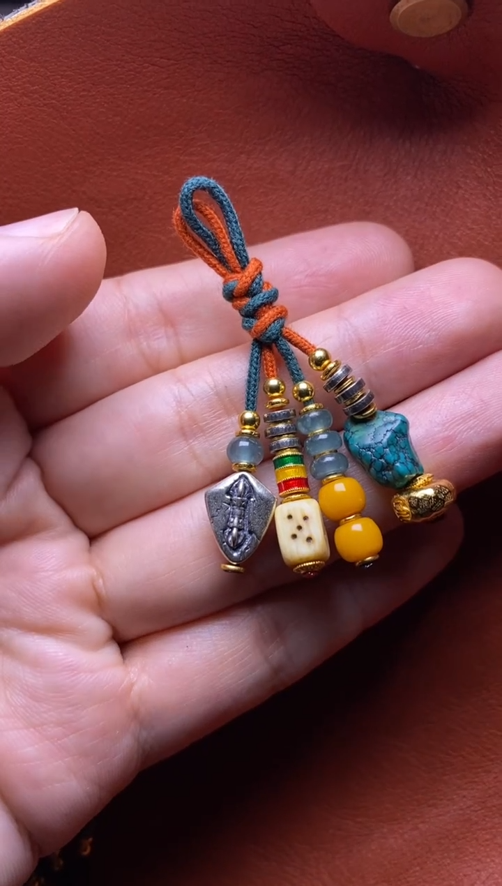 吊坠猛犸象牙猛犸骰子四出弟子珠（多样性发其一）