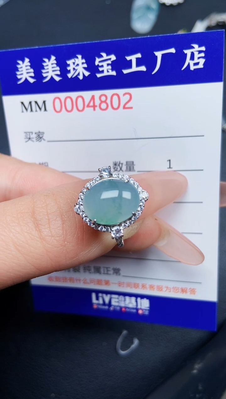 【闪购商品】翡翠颈饰银S925镶嵌4802