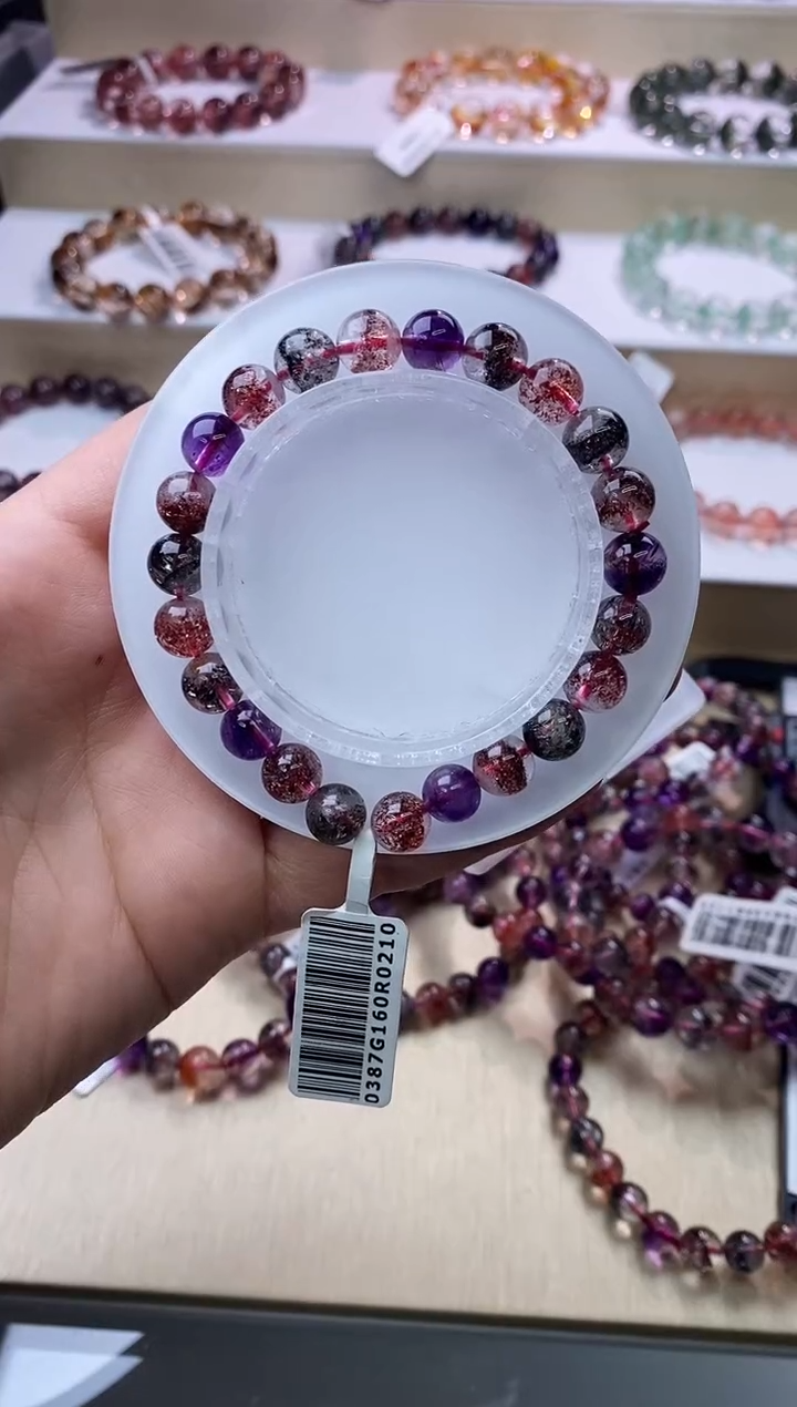 【闪购商品】水晶手链未镶嵌黑加仑超七单圈7m+