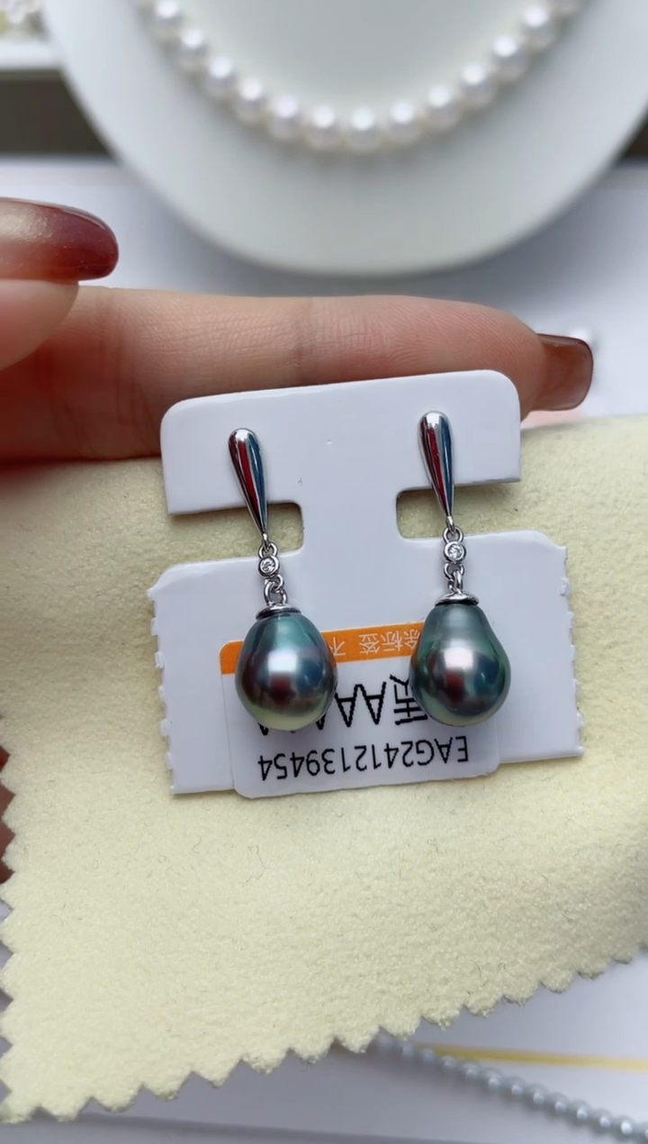 【闪购商品】海水珍珠耳饰银S925镶嵌W48