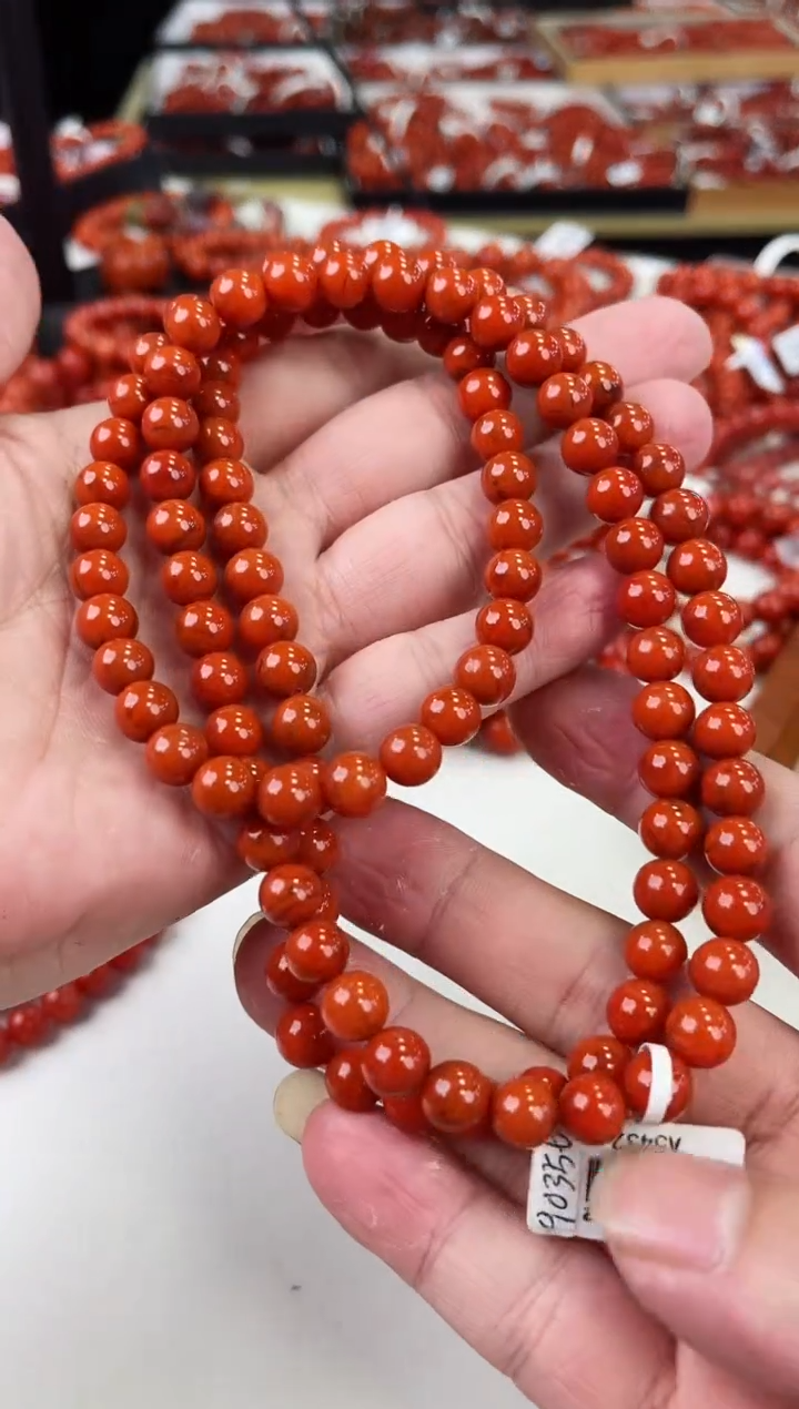 【闪购商品】南红玛瑙瓦西多圈8+未镶嵌一个/条（微瑕）