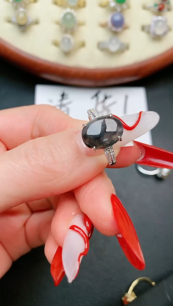 【闪购商品】翡翠戒指银S925镶嵌.....